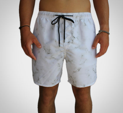 Pantaloncini da bagno in marmo