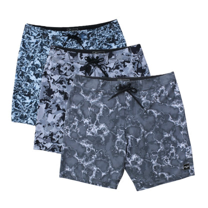 3er Boardshorts Bundle (Aqua, Camo, Lightning)