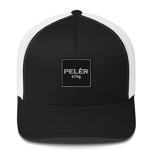 Cappellino da camionista - Nero/Bianco