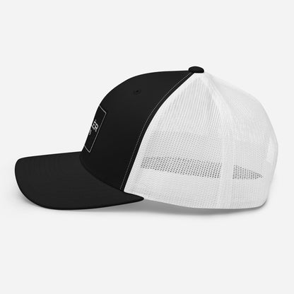 Cappellino da camionista - Nero/Bianco